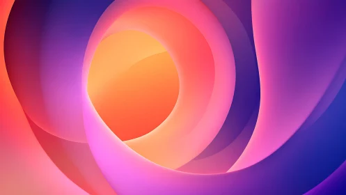 Parametric ribbon vortex with gradient-sculpted chromatic core.