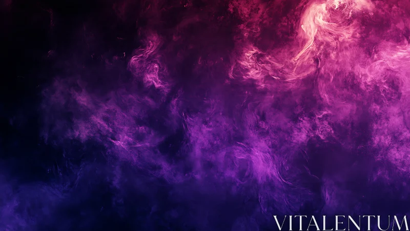 Chromatic nebular turbulence in magenta to violet gradient field.