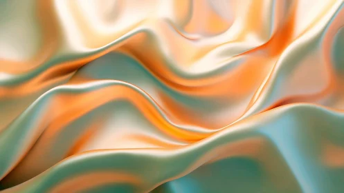 Silken sunrise waves curl in dreamy pastel abstractions.