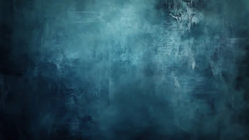 Mist of deep teal quietly softens a textured, dreamy wall