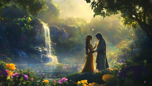 Two Souls Meet Where Waterfalls Whisper Enchanted Secrets