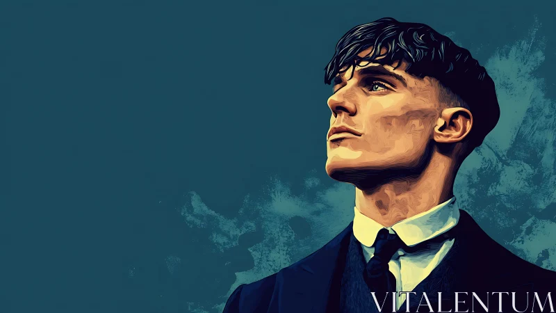 Sharp-suited dreamer tilts his jaw toward stormless skies