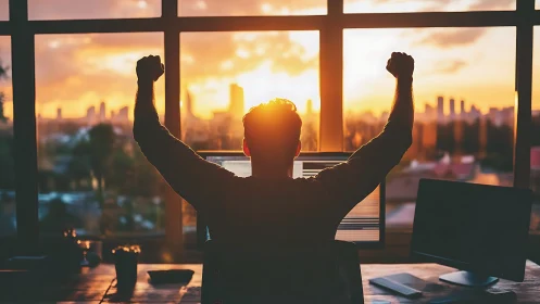 Victory at Sunrise: A Moment of Pure Triumph.