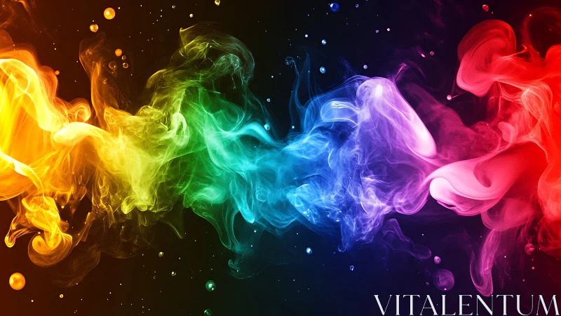 Chromatic vapor currents in high-contrast digital abstraction.