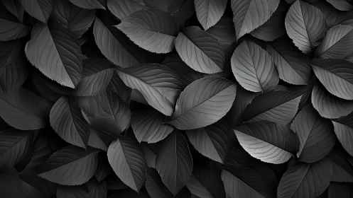 Midnight leaves quietly rehearsing their grayscale secrets.