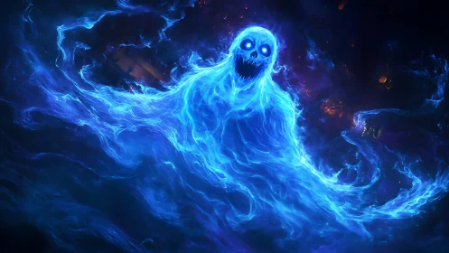 Spectral plasma entity with luminous vortex morphology rendered.