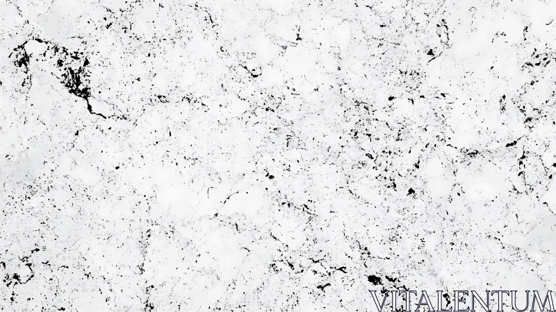 White stone surface shows fine black speckled veining