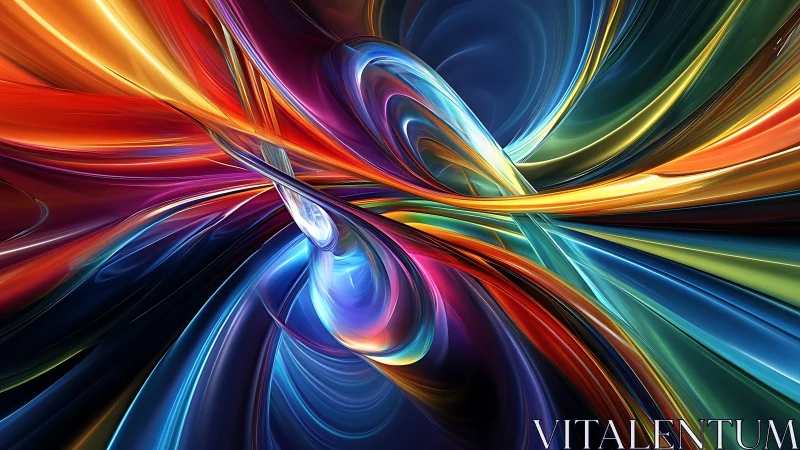 Swirling rivers of light weaving a joyful cosmic dance.