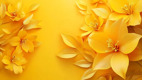 Golden Bloom Symphony: Luminous Orchids Dance in Amber Light.