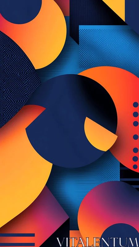 Geometric gradient abstraction with overlapping circular segments