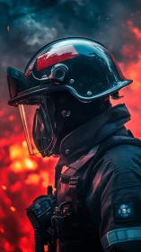 Firefighter's Stand Against Inferno.