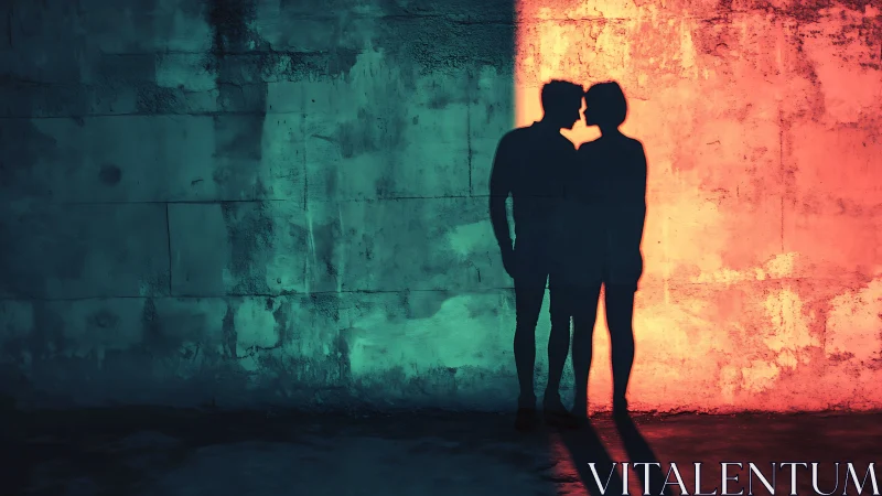 Two Souls Connect in Glowing Urban Light