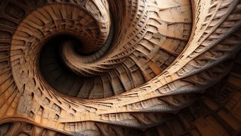 Spiraling carved corridors invite you into an endless maze