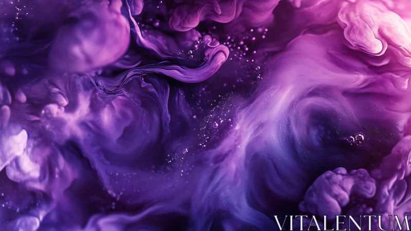 Dreamy violet nebula swirls invite a calm, creative gaze