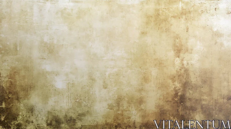 Textured beige grunge wall background with worn stains.