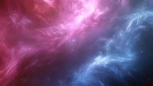 Nebula currents swirl through magenta and cyan void.