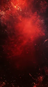 Crimson Fire Texture with Burning Embers Background