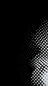 Gentle monochrome dots drifting into a cozy night sky.