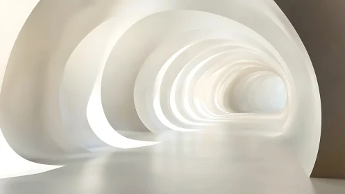 Ethereal Spiral: Ribbons of Light Through Infinite Curves.
