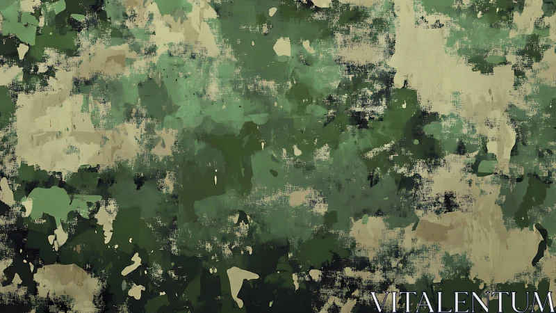 Digital military camouflage texture forms layered green pattern