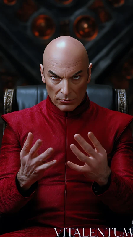 Crimson telepath plots quietly beneath reactor-lit shadows