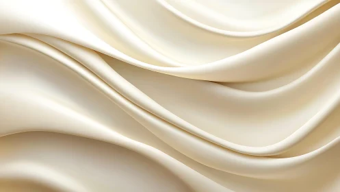 Smooth Cream Silk Fabric Texture in Elegant Abstract Style.