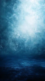 Luminous pelagic gradient with textured aqueous dispersion.