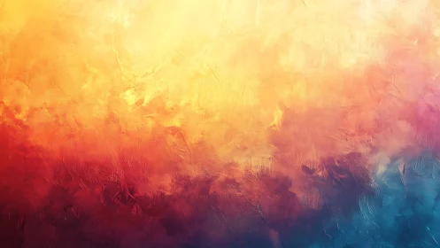 Radiant sunset colors melt into a dreamy abstract sky