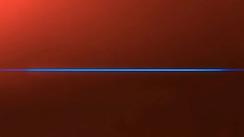 Quiet blue horizon slicing through a warm rust sky.