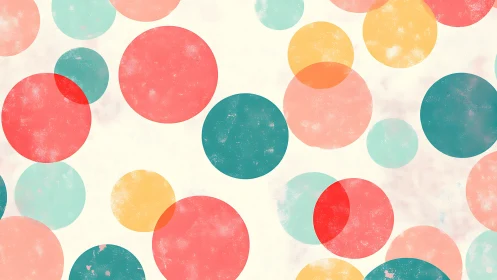 Overlapping translucent circles form a soft geometric field