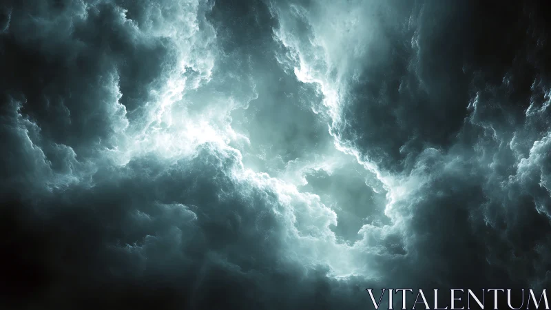 Storm-torn heavens unveil a glowing rift of silent thunder