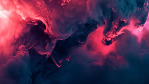 Chromatic plasma vortices in turbulent volumetric nebula field.