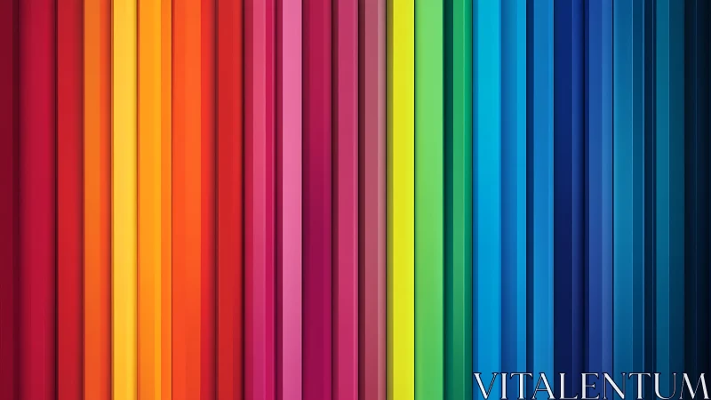 Vertical spectrum bars in full rainbow color gradient.