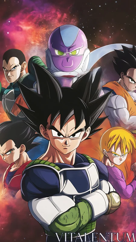 Cosmic warriors gathered for a galaxy-shaking showdown.