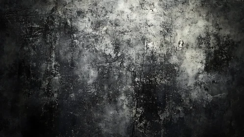 Grunge Concrete Wall Texture with Dark Abstract Artistic Style.