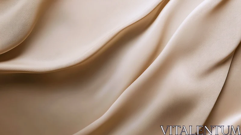Soft champagne silk folds inviting a quiet, gentle pause.