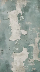 Ocean-scarred plaster wall dreaming in cracked teal silence.