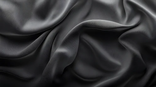 Silk Folds Dancing in Shadow: Luxury Fabric Waves.