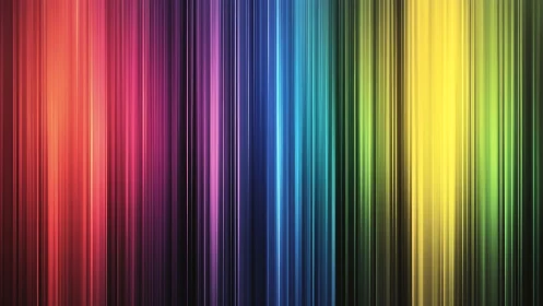 Glowstruck rainbow lines drifting through soft darkness.