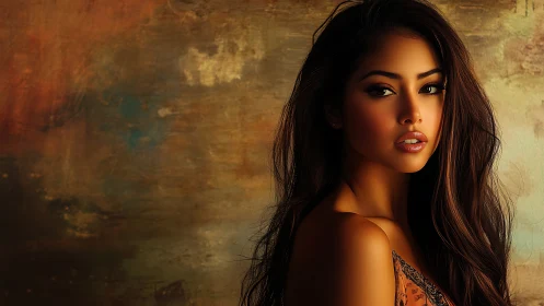 Warm portrait celebrates quiet strength and luminous beauty