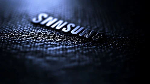 Metallic letters drift like satellites on textured night