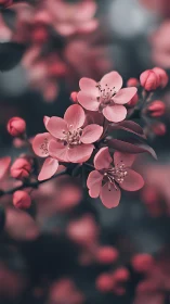 Soft Pink Blooms in Depth.