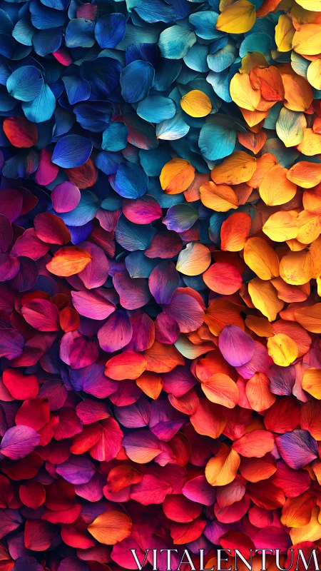 Vibrant macro petals form seamless chromatic tapestry