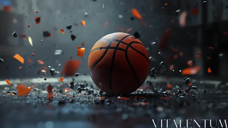 Shattered court silence erupts around one focused basketball