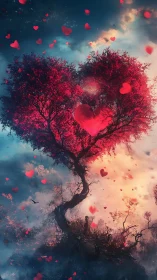 Tree of Hearts: Love Blooms Forever.