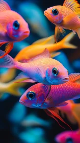 Neon reef dreamfish glide through a glowing twilight current.