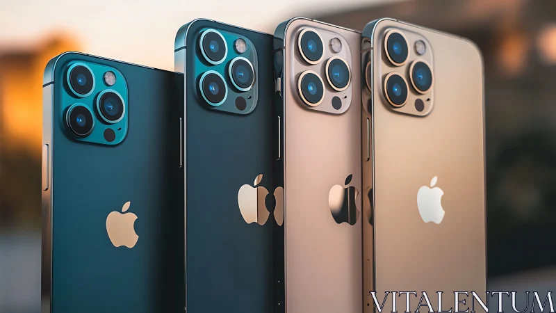 Premium iPhones Showcase in Stunning Color Palette.