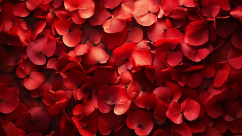 Soft Red Rose Petals Create a Romantic, Dreamy Carpet.