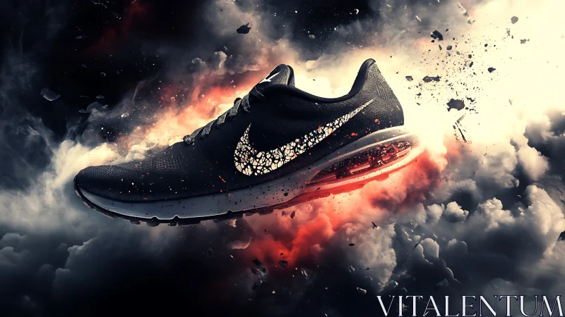 Midnight runner explodes through stormy clouds of speed