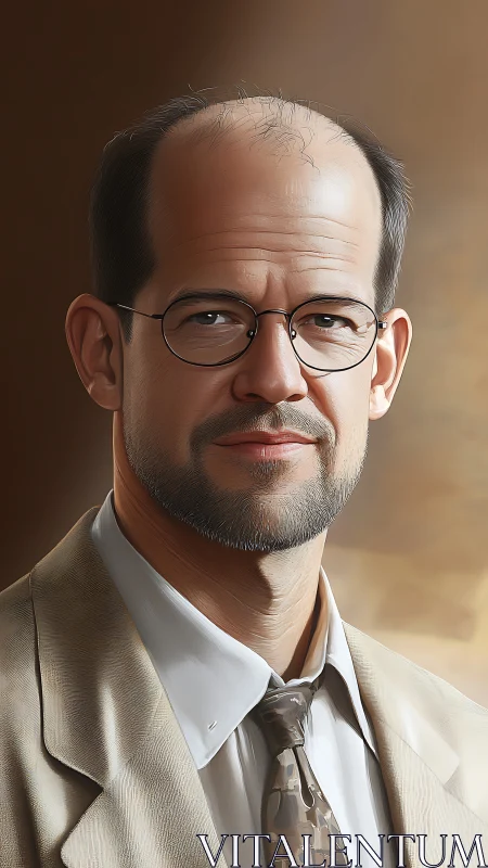 Measured confidence sharpens a quietly luminous portrait man